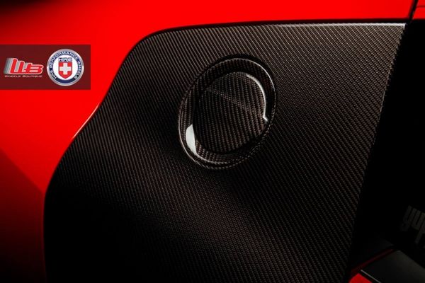 夜色下的血紅色猛獸 奧迪R8改裝HRE輪轂!