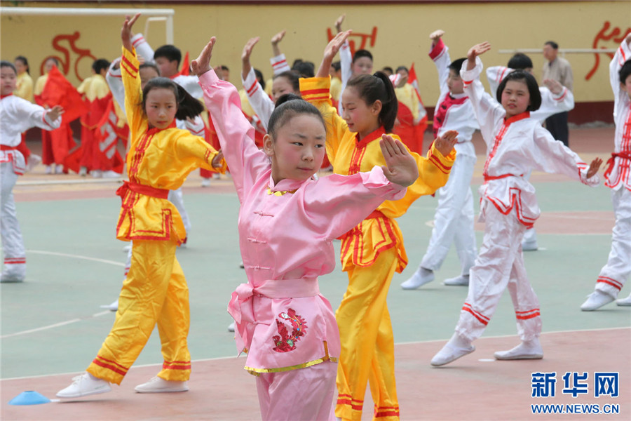 開封:武術進校園結碩果 開封:武術進校園結碩果