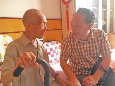 中國抗日戰爭紀念日前夕 慰問抗戰老兵憶崢嶸