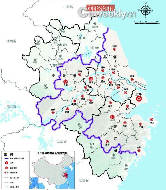 p75-資料來源:國(guó)家發(fā)改委《長(zhǎng)江三角洲城市群發(fā)展規(guī)劃》編輯制圖:《中國(guó)經(jīng)濟(jì)周刊》采制中心