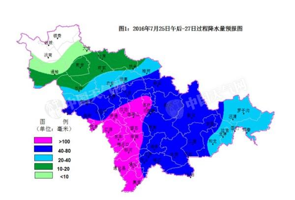 吉林25日午后至27日將遭遇明顯降雨 局地大暴雨