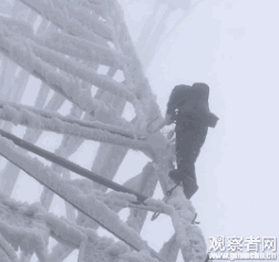 當地氣溫是零下3度左右